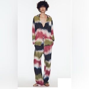 Zara tie-dye shirt in multicolor